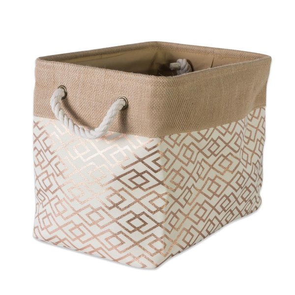 Convenience Concepts Storage Bin, Burlap, Bronze HI2567527